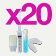 20 Kits de blanchiment dentaire conforme à la réglementation Européenne soit 3,50€ l'unité
