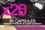 20 Recharges 50 capsules Ultra PREMIUM n°4 qualité supérieure soit 2,50€ au lieu de 3,76€